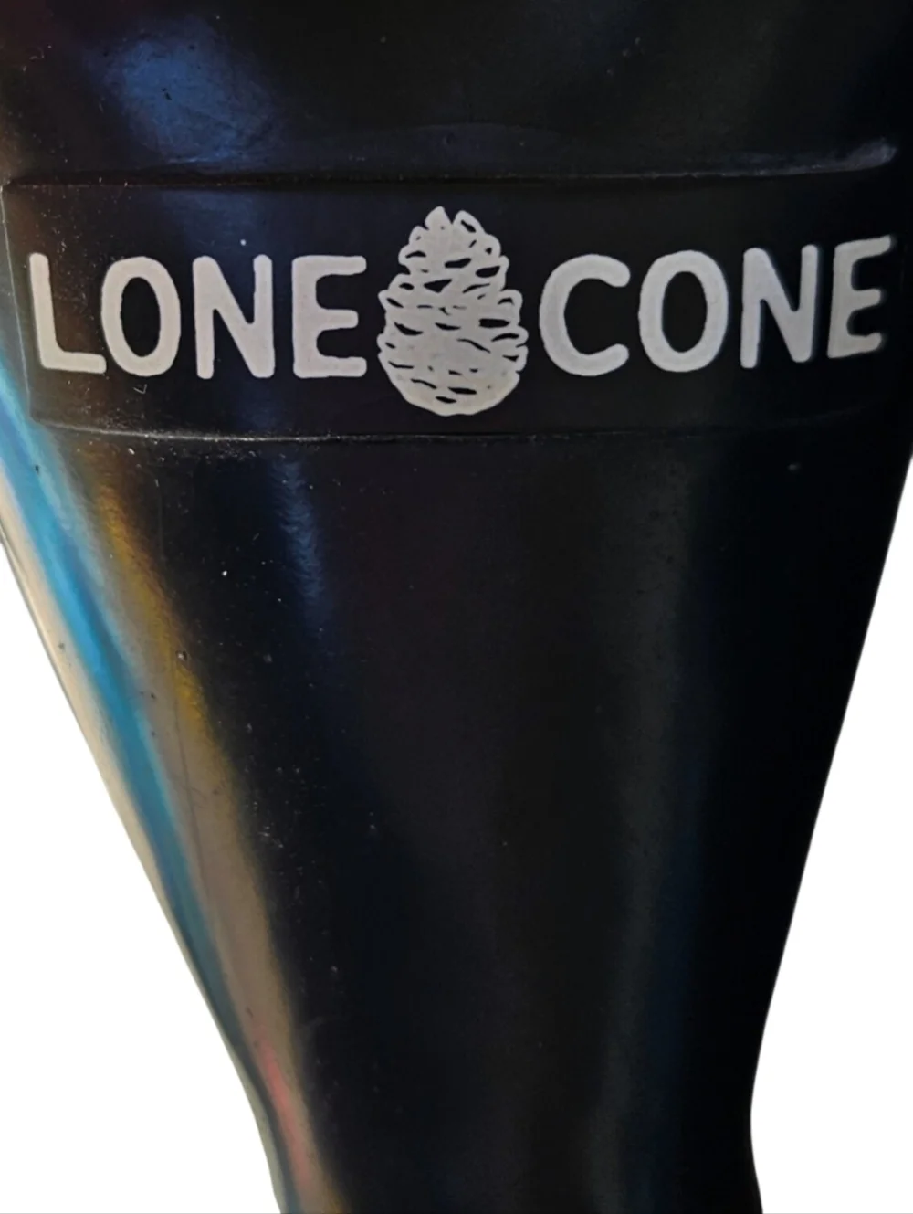 Boy's Lone Cone Black Waterproof Pull-On Rain Boots Size 12